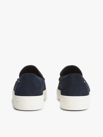 TOMMY HILFIGER Erkek Marka Logolu Günlük Kullanıma Uygun Lacivert Loafer Ayakkabı FM0FM05924 DW5