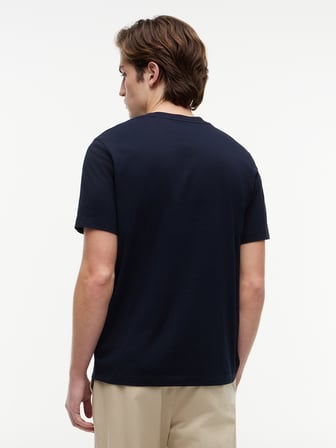 SCRIPT STACK REGULAR TEE Erkek Mavi T-Shirt - MW0MW43224