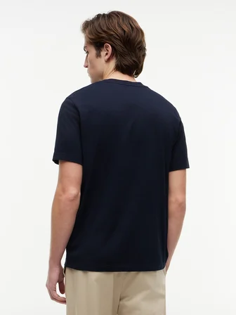 SCRIPT STACK REGULAR TEE Erkek Mavi T-Shirt - MW0MW43224