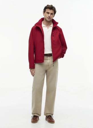 Tommy Hilfiger Kırmızı Erkek Ceket MW0MW44299XIT_CREW JACKET