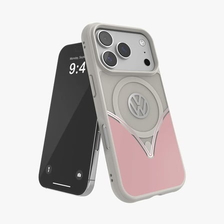 Volkswagen iPhone 17 Pro Max Uyumlu Kılıf - Pudra Pembe