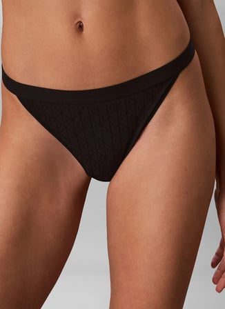 Calvin Klein Tanga, L, Siyah