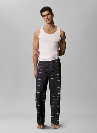Calvin Klein Siyah Erkek Desenli Eşofman Altı LV00NM2830575_SLEEP PANT