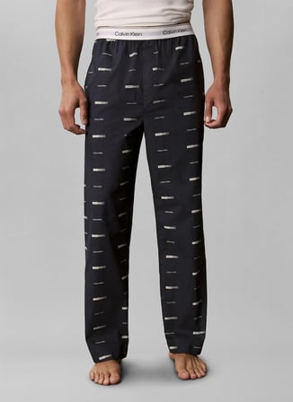 Calvin Klein Siyah Erkek Desenli Eşofman Altı LV00NM2830575_SLEEP PANT