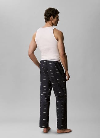 Calvin Klein Siyah Erkek Desenli Eşofman Altı LV00NM2830575_SLEEP PANT