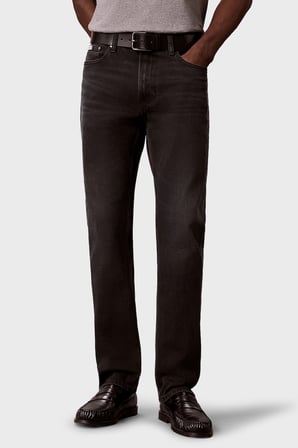 Calvin Klein Pamuklu Slim Fit Orta Bel Dar Paça Jeans LV04RH706G7ZW Erkek KOT PANTOLON LV04RH706G 7ZW SİYAH