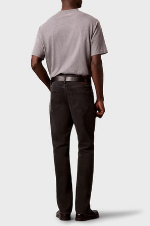Calvin Klein Pamuklu Slim Fit Orta Bel Dar Paça Jeans LV04RH706G7ZW Erkek KOT PANTOLON LV04RH706G 7ZW SİYAH