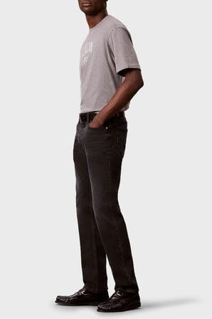 Calvin Klein Pamuklu Slim Fit Orta Bel Dar Paça Jeans LV04RH706G7ZW Erkek KOT PANTOLON LV04RH706G 7ZW SİYAH