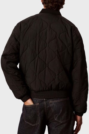 Calvin Klein Çift Taraflı Logolu Relaxed Fit Su İtici Mont LV04RH527GUB1 Erkek MONT LV04RH527G UB1 SİYAH