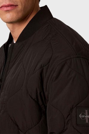 Calvin Klein Çift Taraflı Logolu Relaxed Fit Su İtici Mont LV04RH527GUB1 Erkek MONT LV04RH527G UB1 SİYAH