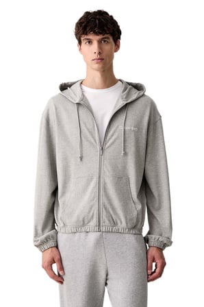 Calvin Klein Erkek Gri Kapüşonlu Sweatshirt LV00NM3073