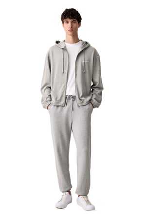 Calvin Klein Erkek Gri Kapüşonlu Sweatshirt LV00NM3073