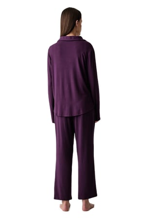 Calvin Klein Kadın Mor Pijama Takım LV00QS7659 
