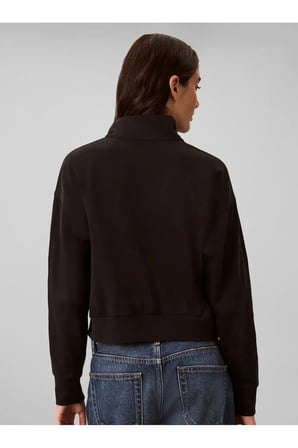 HEAVY JERSEY 1/4 ZIP, UB1 Siyah Kadın Sweatshirt