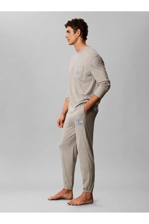 MONOGRAM L/S JOGGER, P7A Gri Erkek Eşofman Takımı