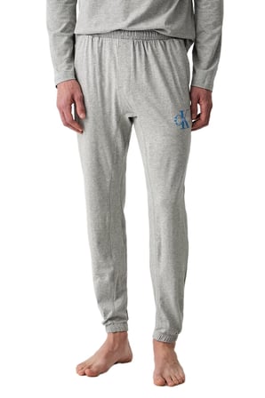 Calvin Klein Erkek Gri Uzun Kollu Pijama Takımı LV00NM2999 