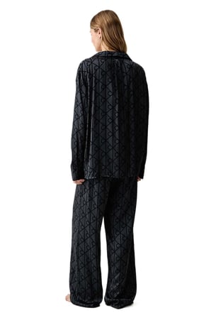 Calvin Klein Kadın Siyah Pijama Takım LV00QS7729 
