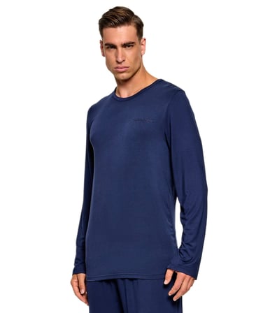 Calvin Klein Erkek Lacivert Uzun Kollu Pijama Takımı LV00NM3050