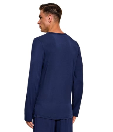 Calvin Klein Erkek Lacivert Uzun Kollu Pijama Takımı LV00NM3050