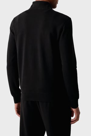 Calvin Klein Logolu Pamuklu Yarım Fermuarlı Dik Yaka Sweat LV04LH229GUB1 Erkek SWEAT LV04LH229G UB1 SİYAH