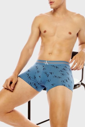 Calvin Klein Pamuklu 3 Pack Boxer Erkek BOXER LV00NB4636 NKM Gri-Lacivert-Mavi