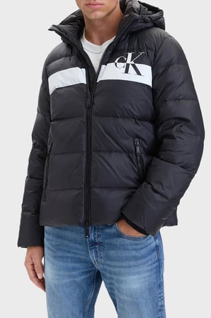 Calvin Klein Kapitoneli Çıkarılabilir Kapüşonlu Şişme Mont LV04RH502GUB1 Erkek MONT LV04RH502G UB1 SİYAH
