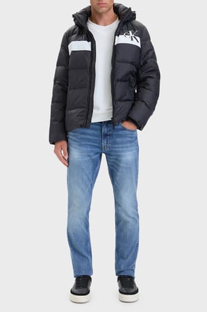 Calvin Klein Kapitoneli Çıkarılabilir Kapüşonlu Şişme Mont LV04RH502GUB1 Erkek MONT LV04RH502G UB1 SİYAH