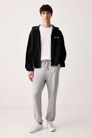 CALVIN KLEIN Erkek Marka Logolu Günlük Kullanıma Uygun SİYAH Sweatshirt LV00NM3073 UB1