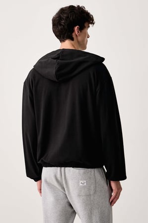 CALVIN KLEIN Erkek Marka Logolu Günlük Kullanıma Uygun SİYAH Sweatshirt LV00NM3073 UB1