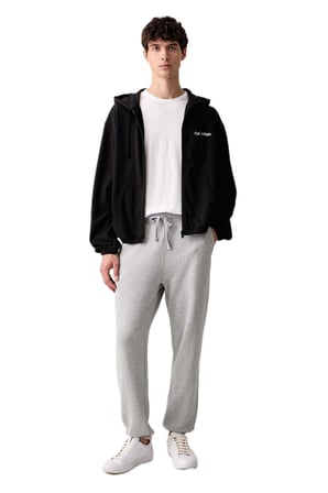 Calvin Klein Erkek Siyah Kapüşonlu Sweatshirt LV00NM3073 