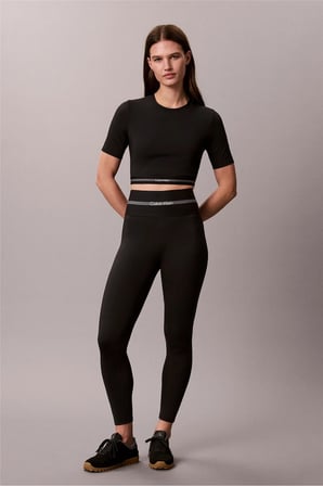 Icon Sport Ss Tee Wıth Wb Kadın Bisiklet Yaka T-Shirt Siyah