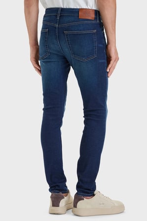 Calvin Klein Pamuklu Skinny Fit Dar Paça Jeans LV04RH754GEZS Erkek KOT PANTOLON LV04RH754G EZS LACİVERT