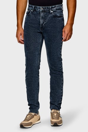 Calvin Klein Pamuklu Slim Fit Normal Bel Dar Paça Jeans Erkek KOT PANTOLON LV04RH730G 8BO LACİVERT