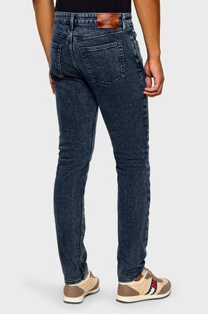 Calvin Klein Pamuklu Slim Fit Normal Bel Dar Paça Jeans Erkek KOT PANTOLON LV04RH730G 8BO LACİVERT