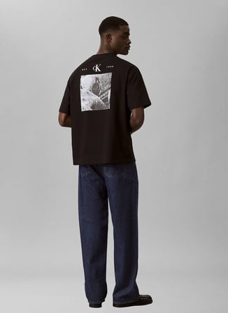 Calvin Klein Jeans T-Shirt, L, Siyah