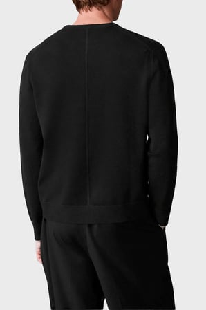Calvin Klein Desenli Regular Fit Bisiklet Yaka Kazak LV04LH307GUB1 Erkek KAZAK LV04LH307G UB1 SİYAH