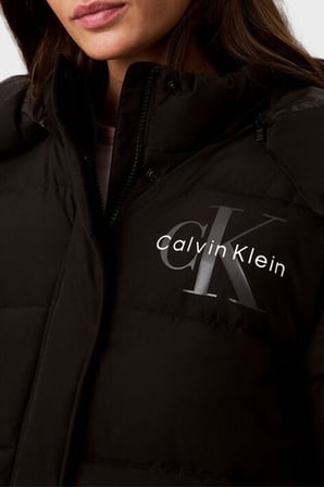CALVIN KLEIN Kadın Marka Logolu Günlük Kullanıma Uygun SİYAH Mont LV047H506G UB1