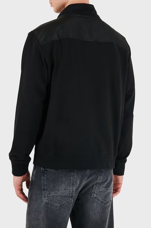 Calvin Klein Logolu Su İtici Relaxed Fit Dik Yaka Fermuarlı Sweat Erkek SWEAT LV04LH220G UB1 SİYAH