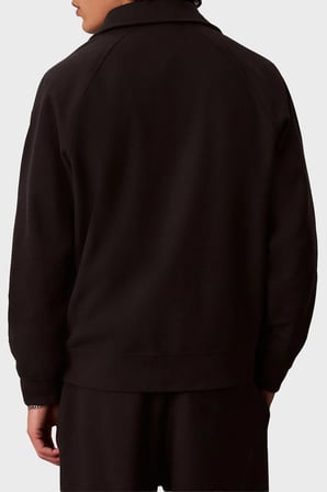 Calvin Klein Logolu Pamuklu Fermuarlı Polo Yaka Sweat LV04RH216GUB1 Erkek SWEAT LV04RH216G UB1 SİYAH