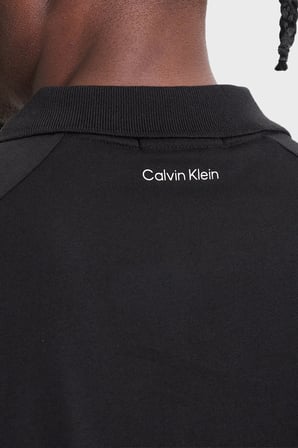 Calvin Klein Logolu % 100 Pamuk Düğmeli Polo Erkek POLO LV04RH202G UB1 SİYAH
