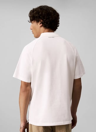 Calvin Klein Jeans Polo T-Shir, L, Beyaz