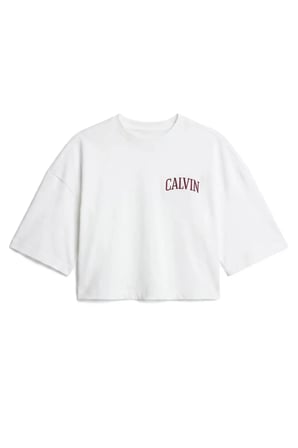 SS BOXY CROPPED BACK, YAF Beyaz Kadın T-Shirt