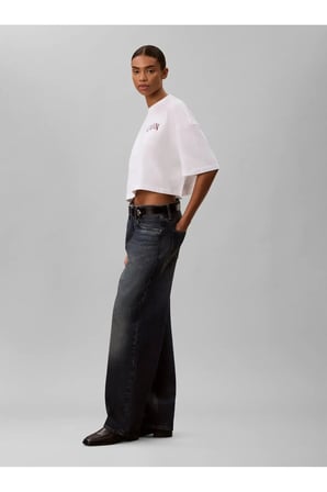 SS BOXY CROPPED BACK, YAF Beyaz Kadın T-Shirt