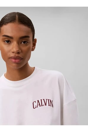 SS BOXY CROPPED BACK, YAF Beyaz Kadın T-Shirt