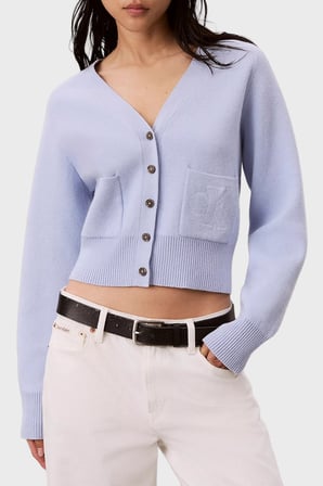Calvin Klein Yün Karışımlı V Yaka Düğmeli Hırka LV044H327GC3Q Kadın HIRKA LV044H327G C3Q LİLA
