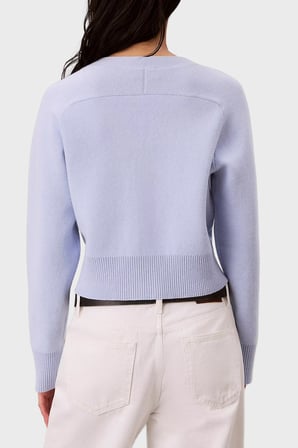 Calvin Klein Yün Karışımlı V Yaka Düğmeli Hırka LV044H327GC3Q Kadın HIRKA LV044H327G C3Q LİLA