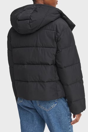 Calvin Klein Suya Dayanıklı Çıkarılabilir Kapüşonlu Şişme Mont LV047H504GUB1 Kadın MONT LV047H504G UB1 SİYAH