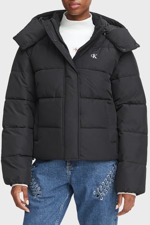 Calvin Klein Suya Dayanıklı Çıkarılabilir Kapüşonlu Şişme Mont LV047H504GUB1 Kadın MONT LV047H504G UB1 SİYAH