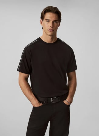 Calvin Klein Jeans T-Shirt, L, Siyah
