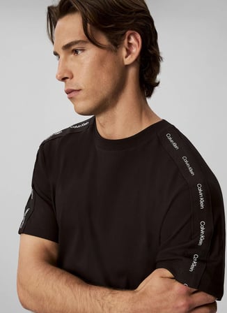 Calvin Klein Jeans T-Shirt, L, Siyah